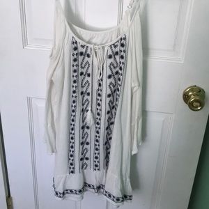 off the shoulder beach coverup